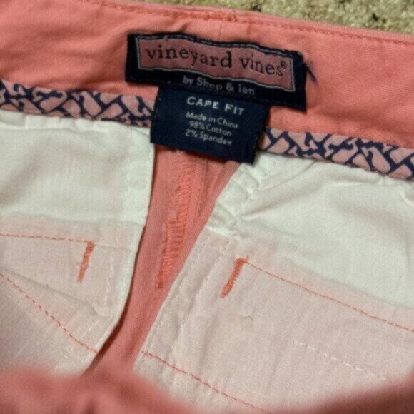 NEW Vineyard Vines women's size 4 Pink Cape Fit capri pants MSRP $118. - Picture 5 of 8